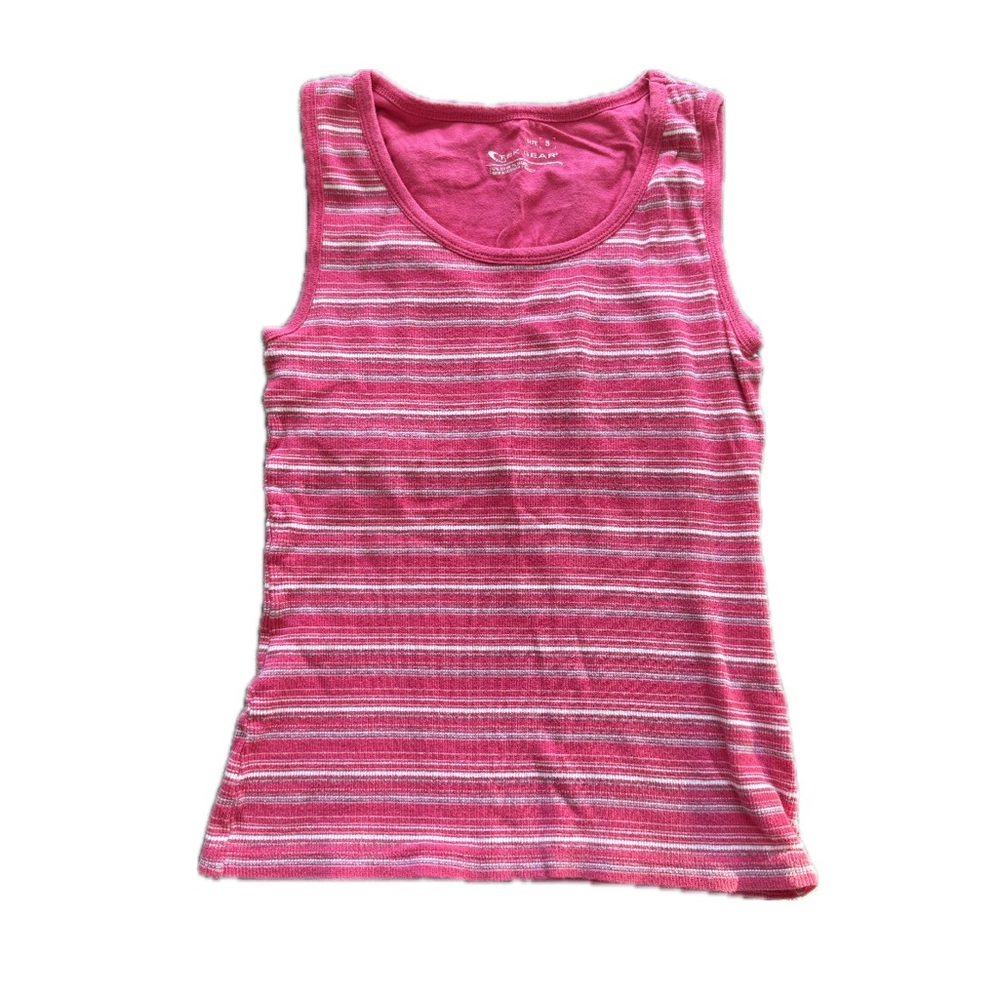 Pink Striped Tank Top